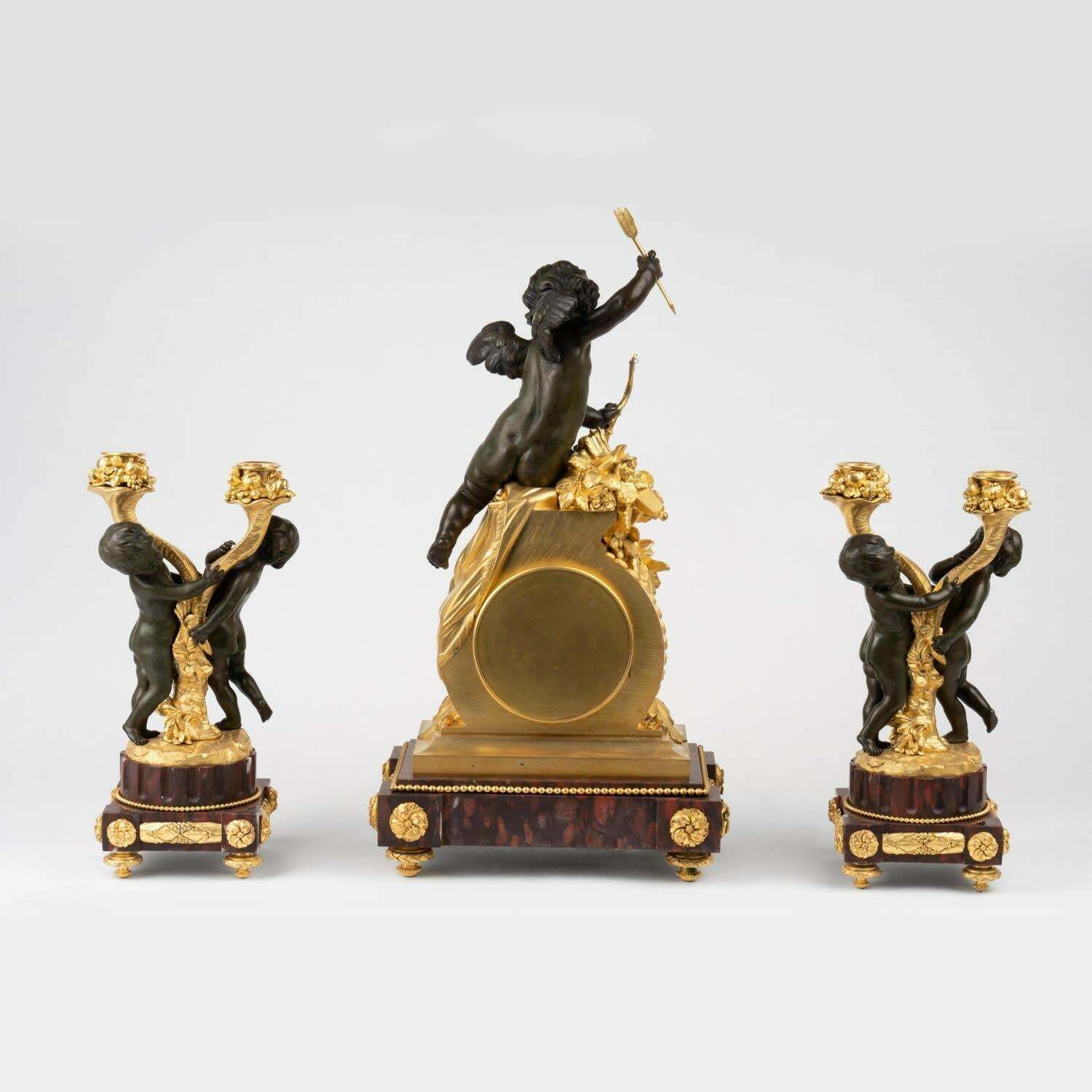 9680.0 Mantel Clocks From The 19th Century, Napoleon III Period. photo