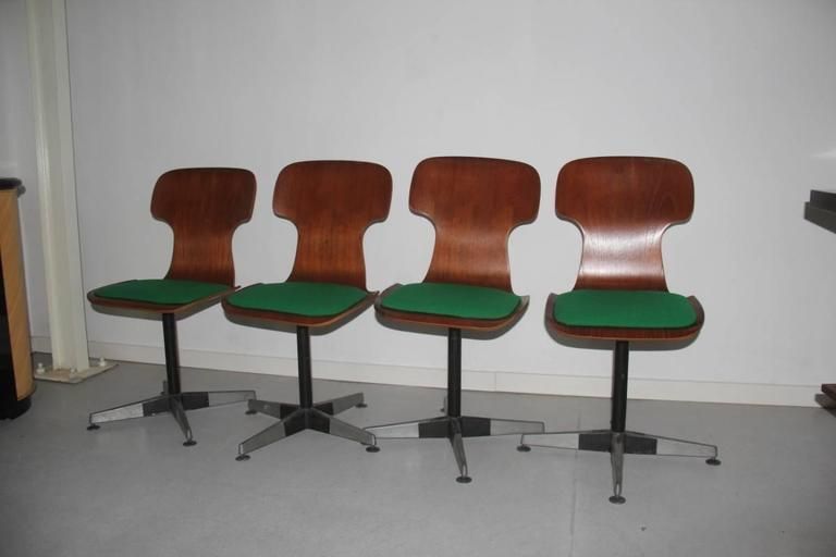 Carlo Ratti Original Chairs Mid Century Bentwood Italian Design photo furniture