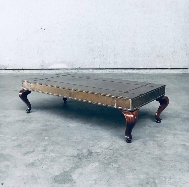 Eclectische Salontafel In Messing, Frankrijk, Ca. Jaren 1960 photo for sale