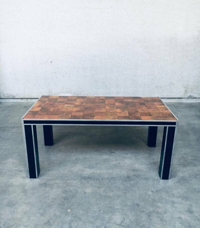 photo for sale Italian Design Impressive Dining Table By Willy Rizzo For Mario Sabot, 1970's