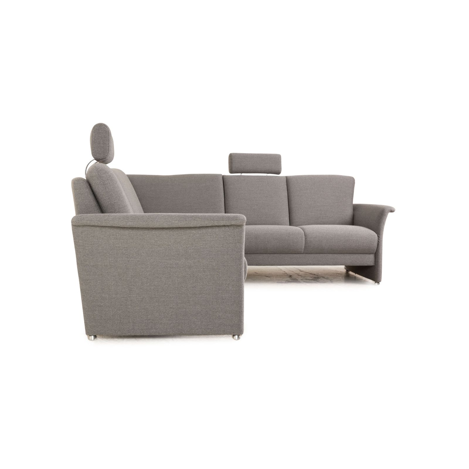 Mondo Luminara Fabric Corner Sofa Gray Manual Function photo vinterior