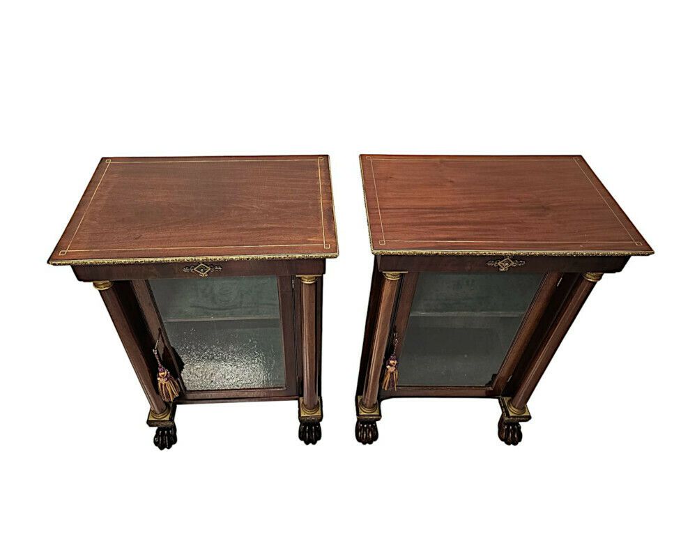 A Stunning Pair Of 19th Century Pier Or Side Cabinets photo for sale