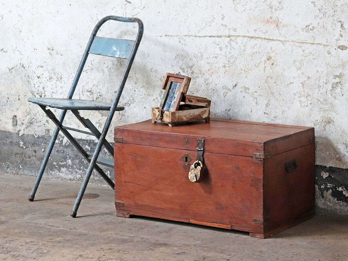 Large Vintage Treasure Chest photo Furniture