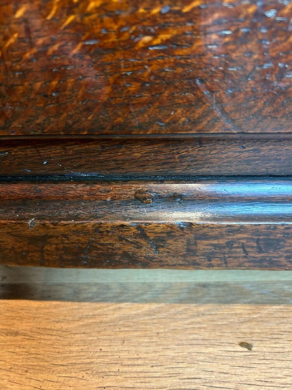 Furniture Small George 1st Oak Chest Of Drawers photo