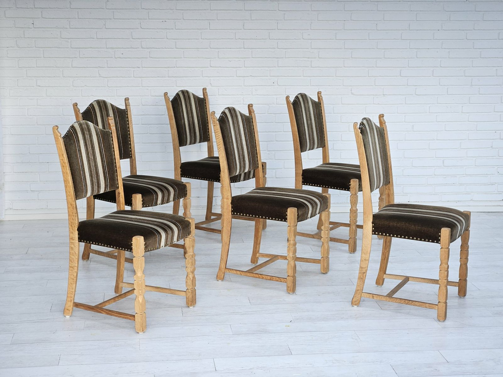 1970s, Set 6 Pcs Of Danish Dinning Chairs, Original Good Condition. photo furniture