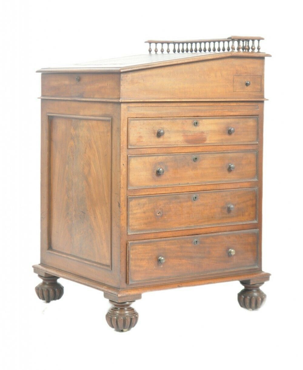 A William IV Mahogany Sliding Top Davenport