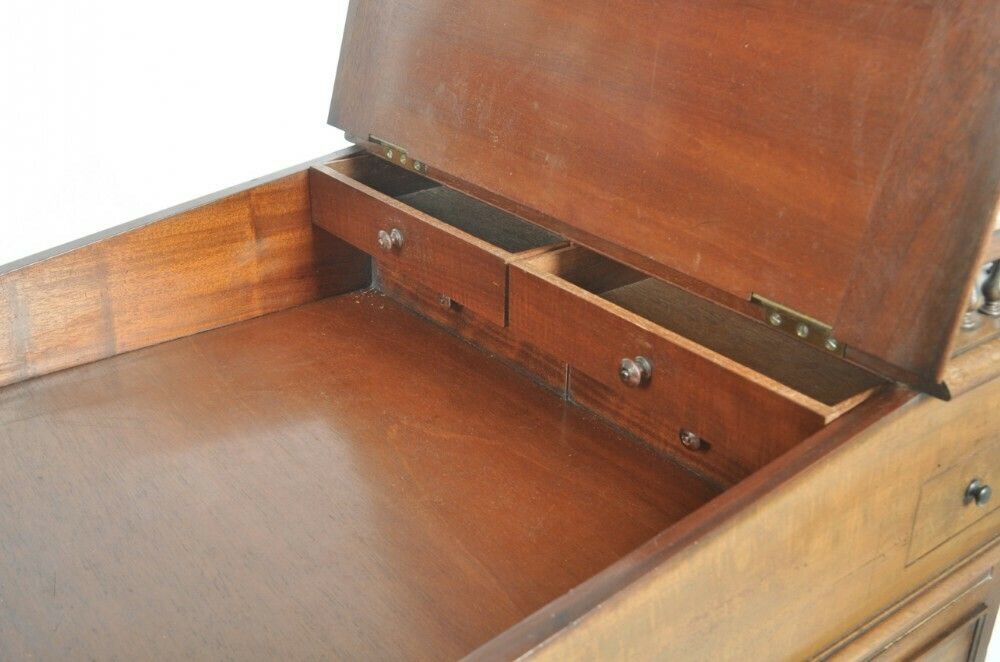 A William IV Mahogany Sliding Top Davenport photo for sale