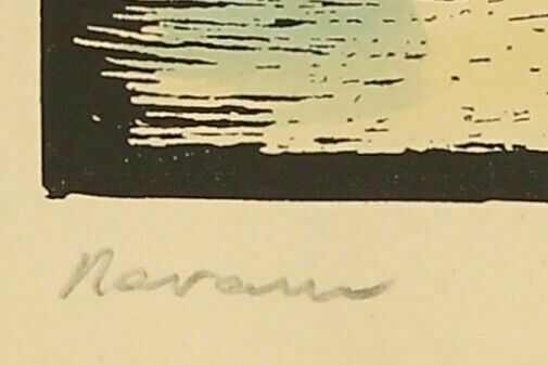Woodblock Print By Juan Castells Marti. Titled "Navarra" photo Art