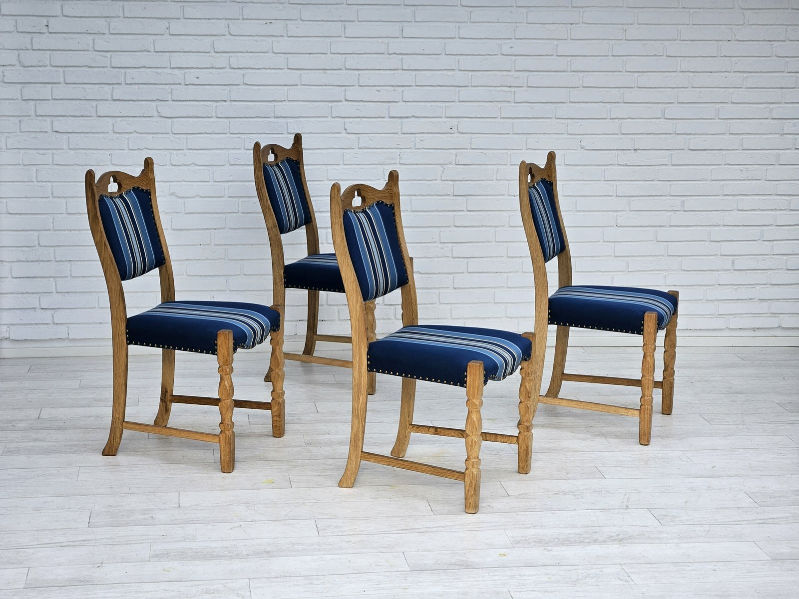 1960s, Set Of 4 Pcs Danish Dinning Chairs, Original Very Good Condition. photo Furniture