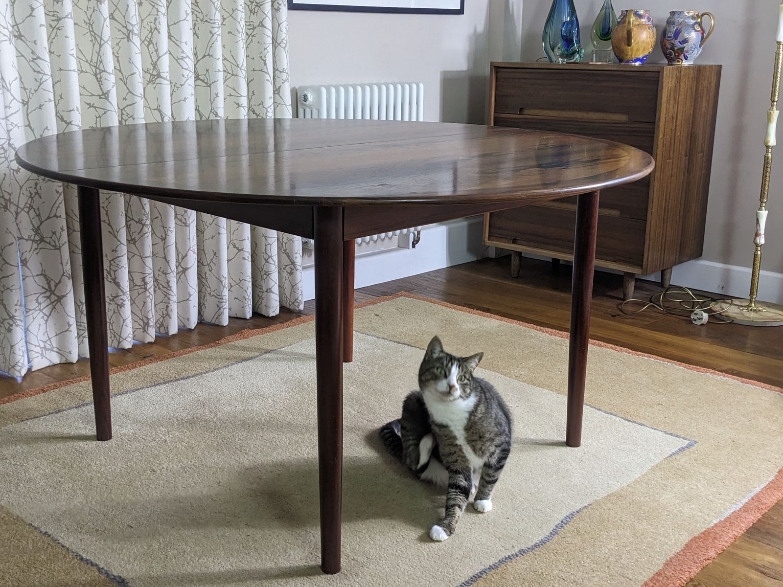 Rare Grete Jalk Rosewood Circular Table Mid Century Danish For Mobelfabrik. Cites Article 10 In Place. photo Furniture