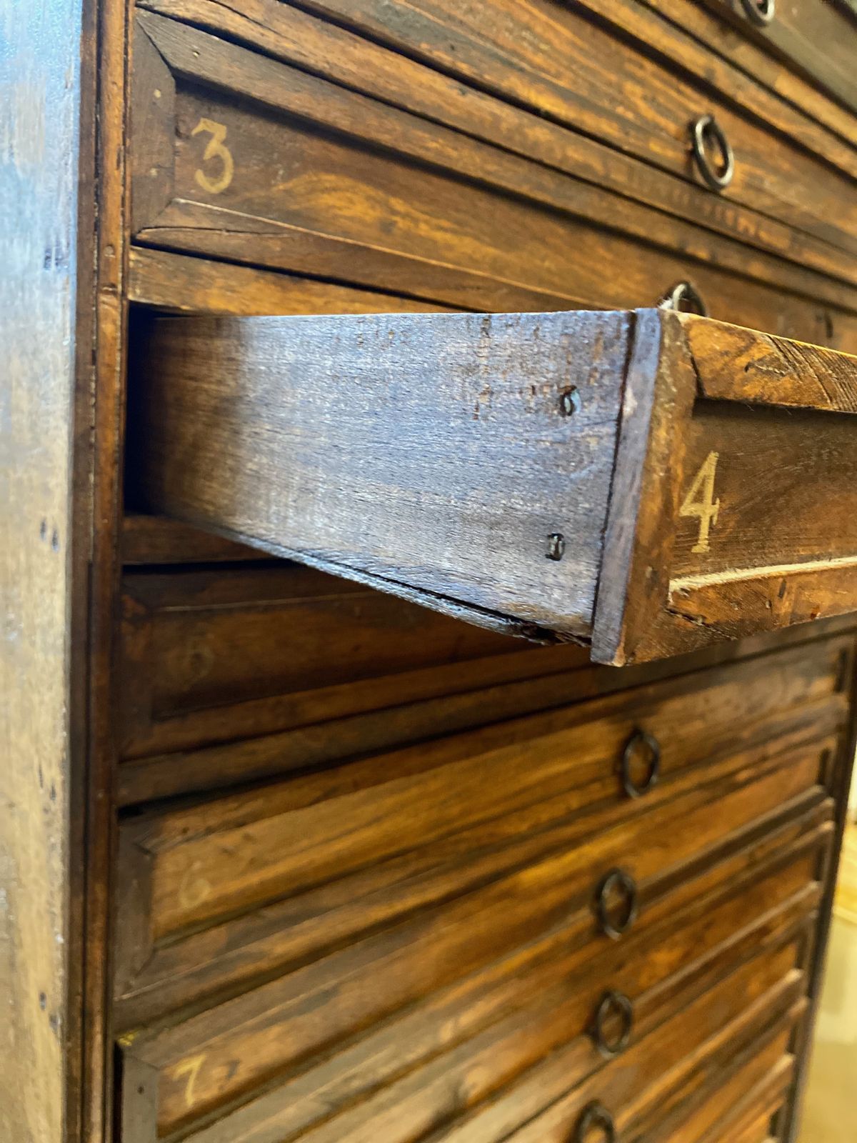 20th Century Teak Drawer Flight photo furniture