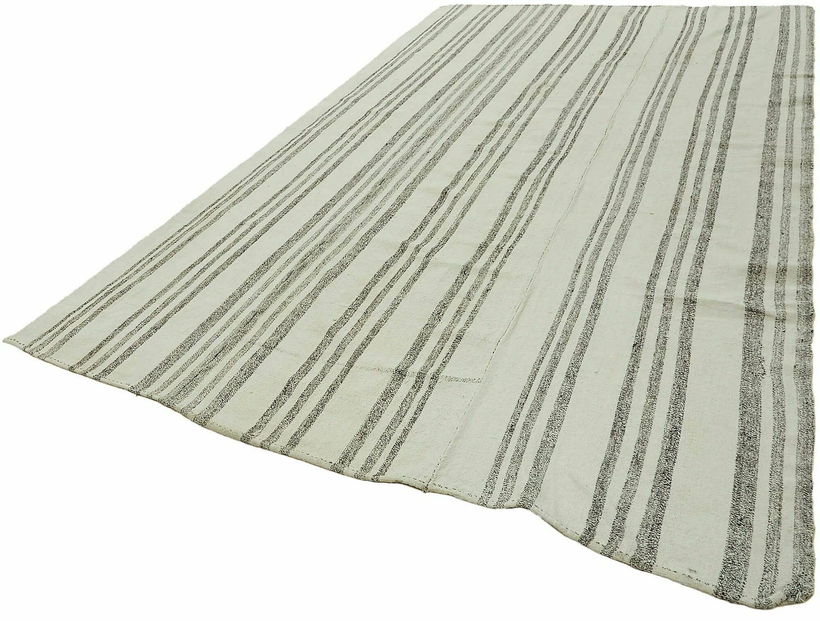 7x12 Beige Hemp Kilim Rug, Oriental photo for sale