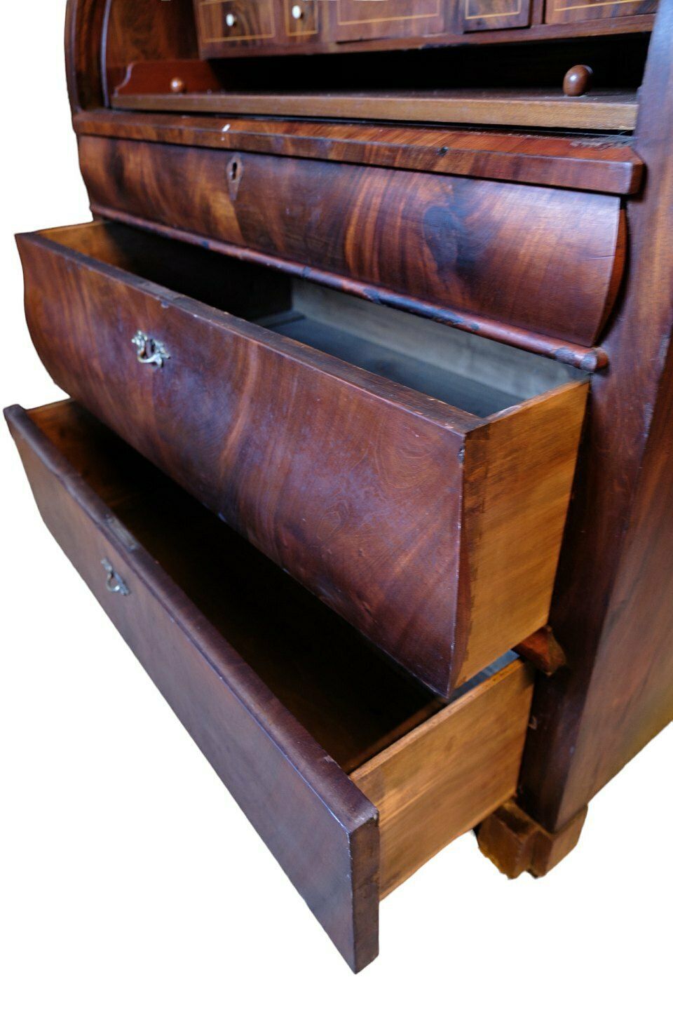 Chatol In Mahogany With Four Drawers & Intarsia From 1820s photo 1405.0