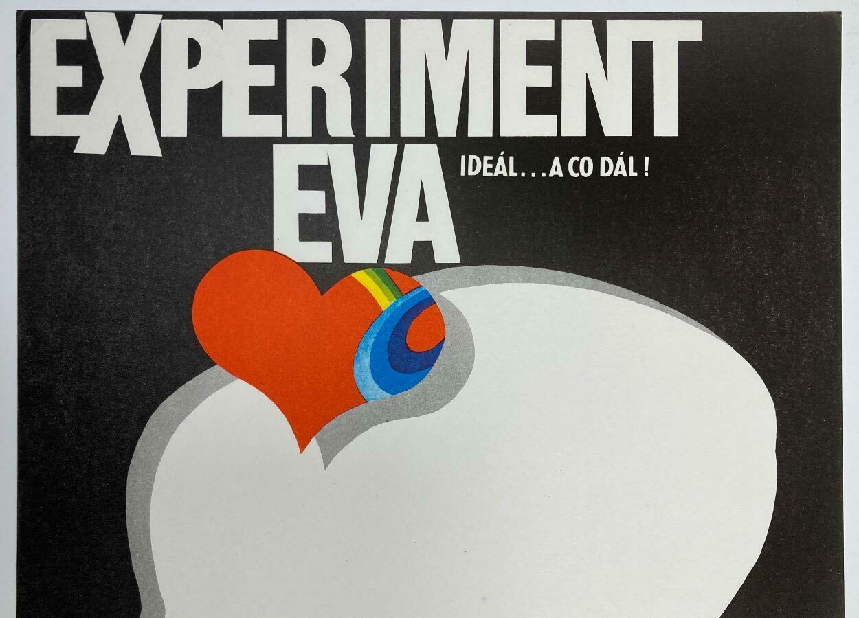 Movie Poster, Experiment Eva, Zdeněk Vlach, 1986 photo 59.0