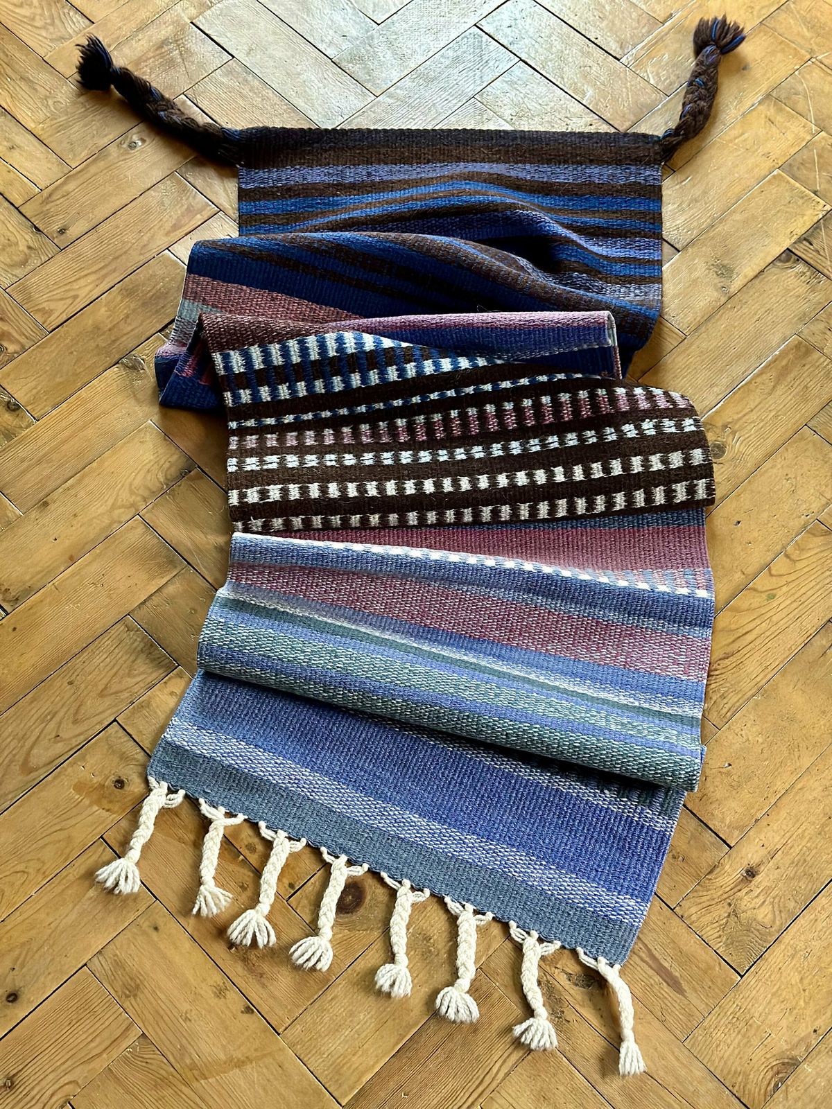 Vintage Scandinavian Finnish Handmade Woollen Wall Hanging Circa 1970's photo buy
