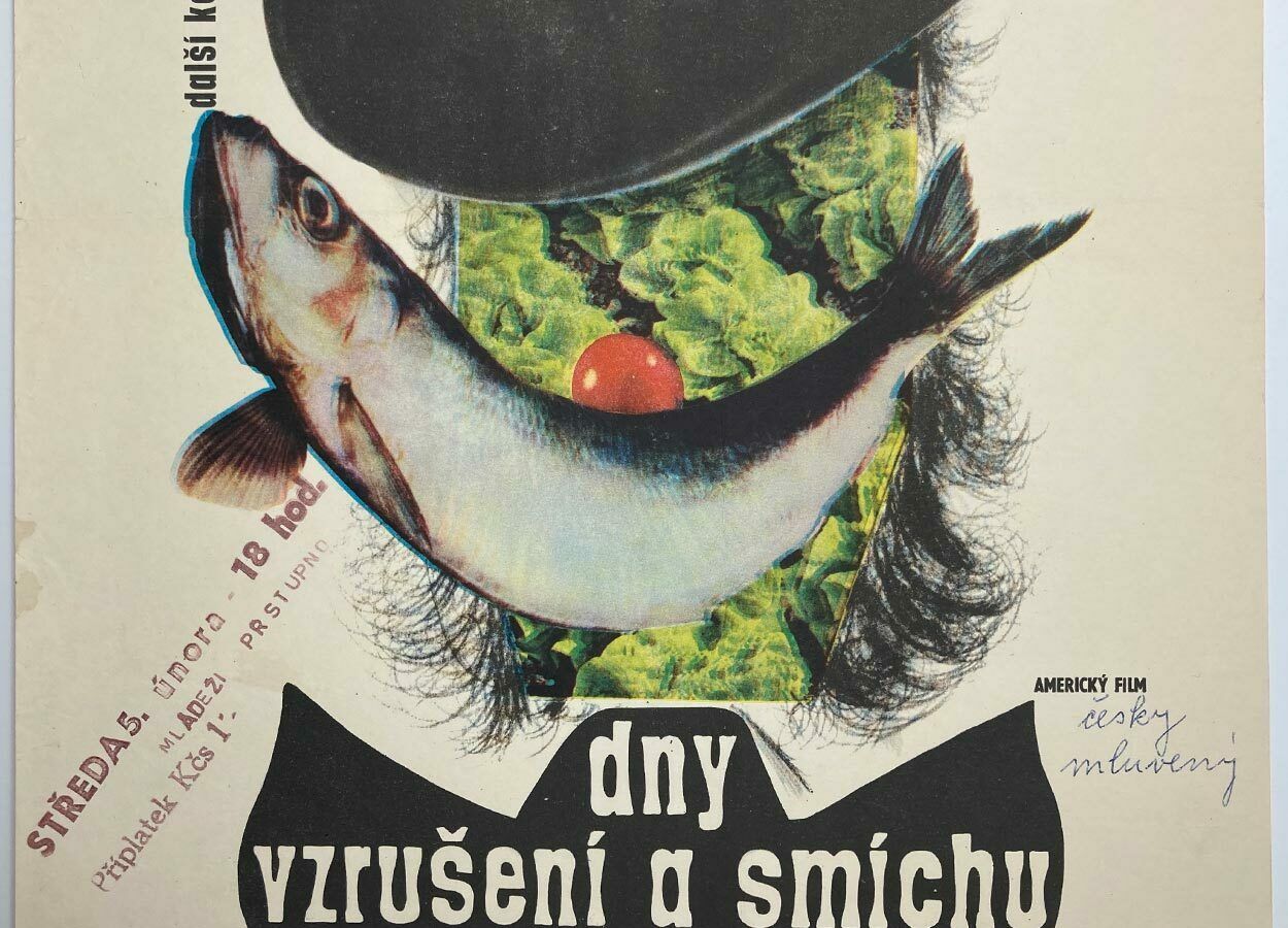 Movie Poster, Days Of Thrills And Laughter, Vladimír Bidlo, 1967 photo vintage