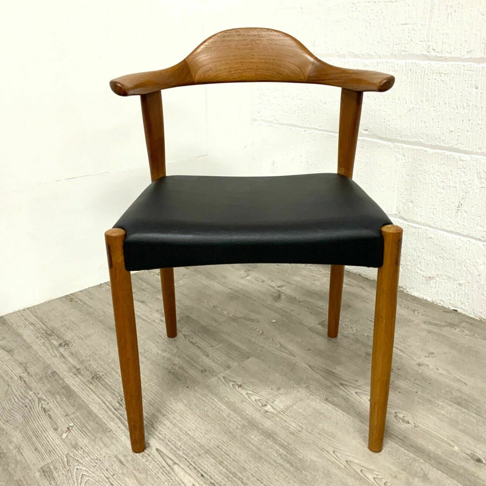 photo vinterior Set Of 4 Danish Teak “Bull Horn” Model 69 Dining Chairs By Harry Ostergaard