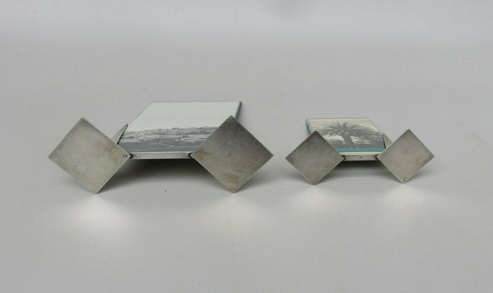 photo furniture Art Deco Silver Plated Photo Frames From Wmf, 1930s, Set Of 2