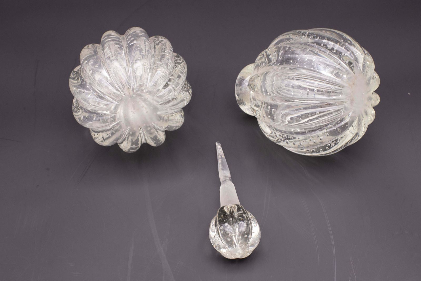 Set Of 2 Ercole Barovier "Bullicante" Murano Glass Vase For Barovier & Toso photo buy