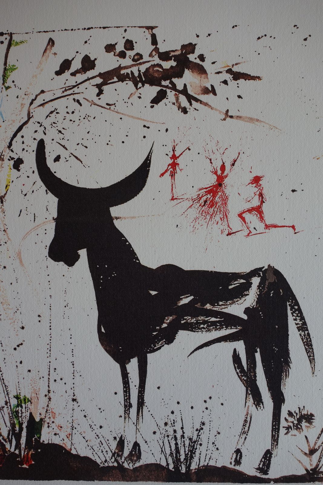Fine Surrealist Limited Edition Print, Bull, Salvador Dali, Signed & Numbered In Pencil