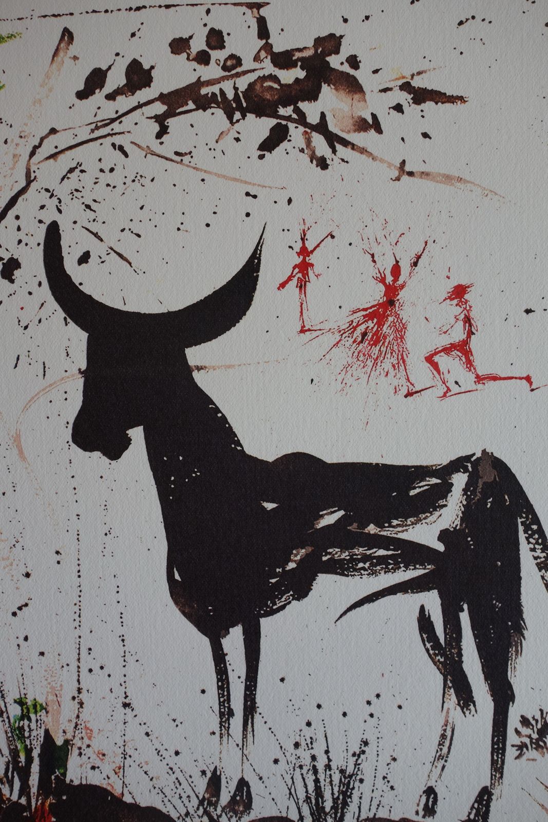 Fine Surrealist Limited Edition Print, Bull, Salvador Dali, Signed & Numbered In Pencil photo for sale
