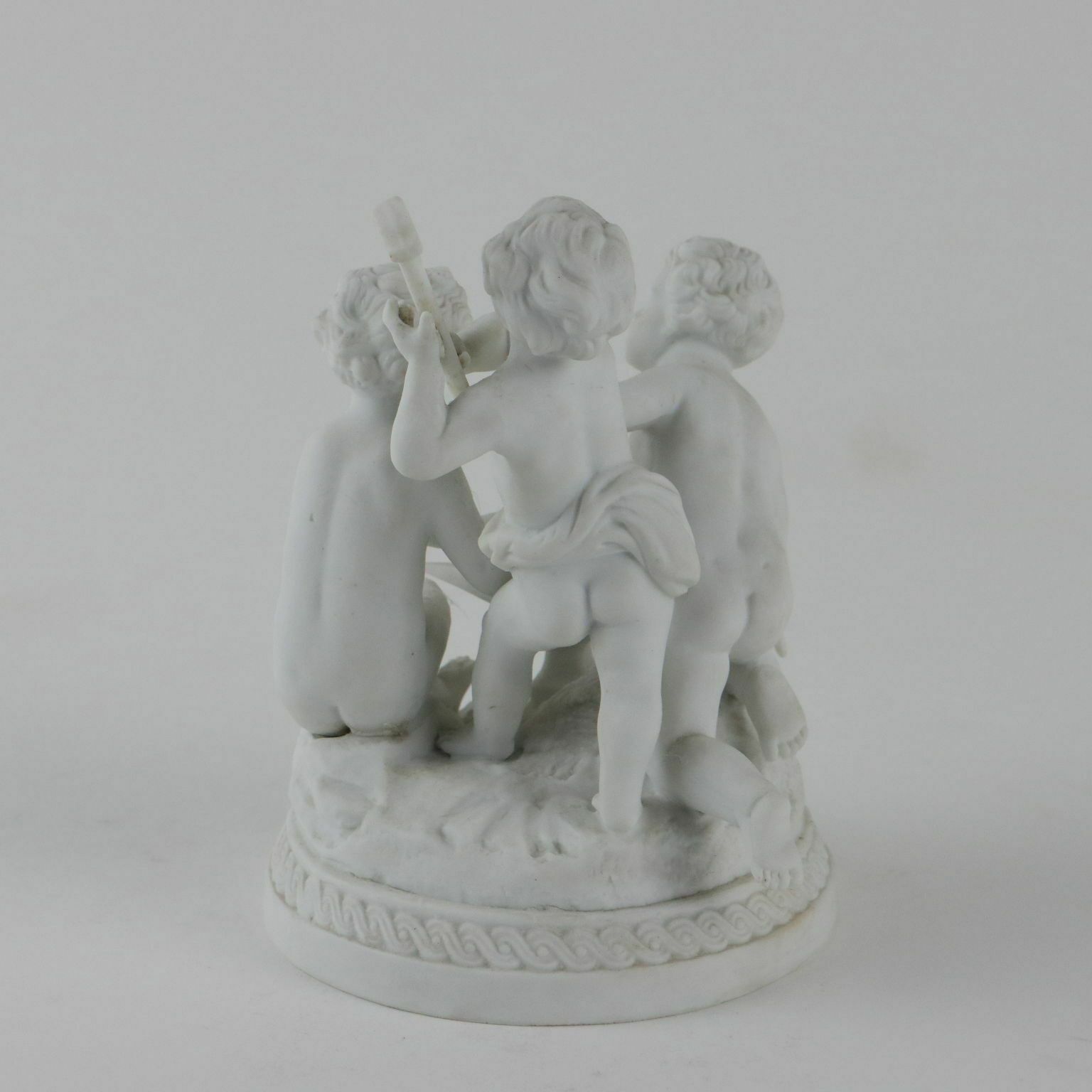 Ancient Sculptures Of Angels Mid XX Century Sèvres Biscuit photo vintage