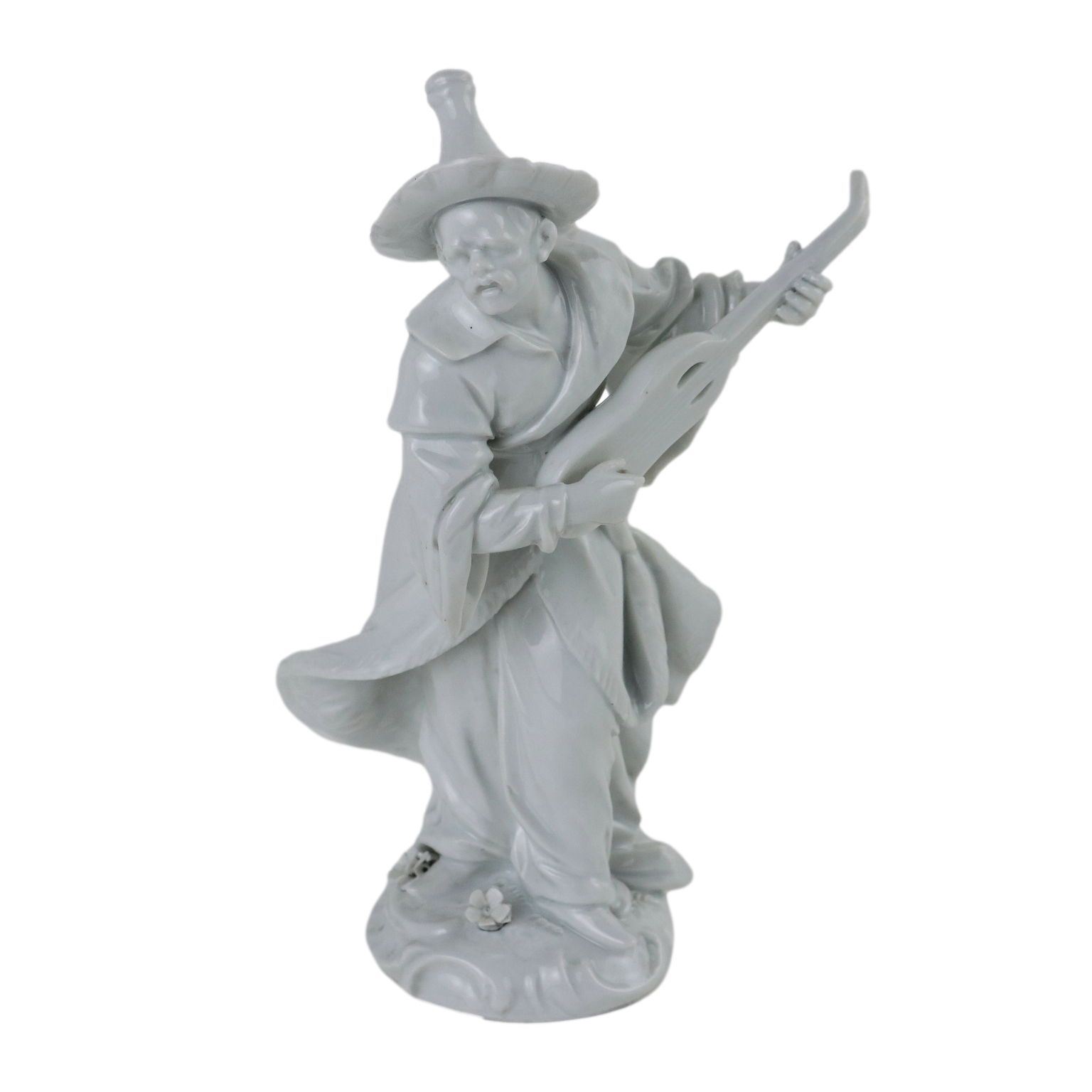 Ancient Porcelain Figure Oriental Man '800 Rudolstadt Germany