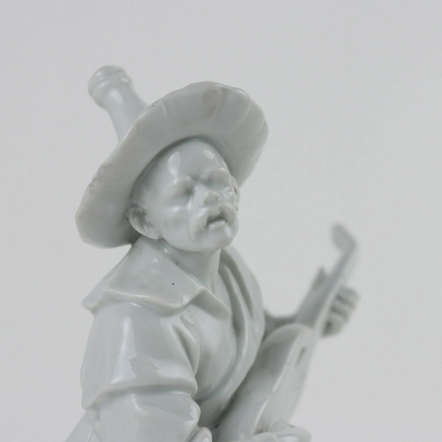Ancient Porcelain Figure Oriental Man '800 Rudolstadt Germany photo for sale
