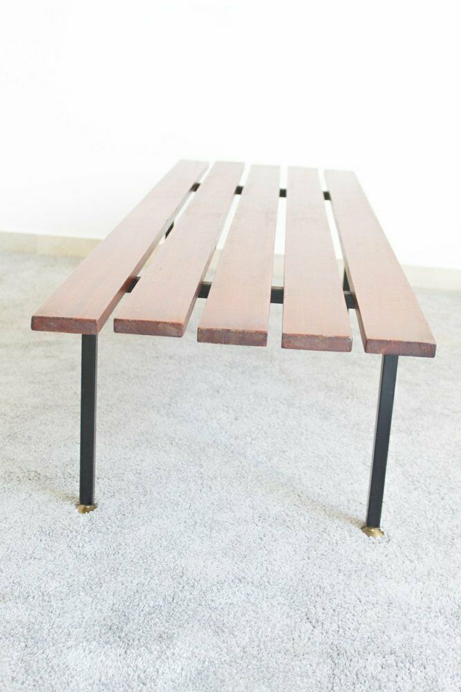 868.0 Bench In Rosewood And Metal, Italy, 1970s photo