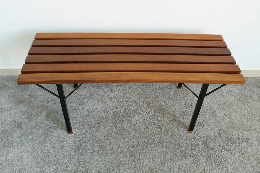 Rosewood Benches With Shelves, Italy, 1970s, Set Of 2