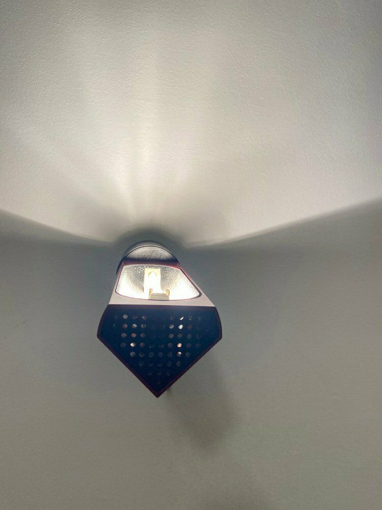 Italian Burgundy Wall Lamps By Gianfranco Frattini, 1980s, Set Of 3 photo vintage
