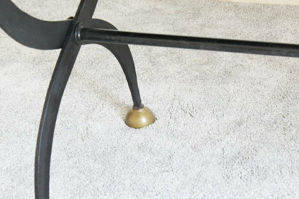 Dining Table In Wrought Iron And Black Lacquered Glass, Italy, 1970s photo for sale