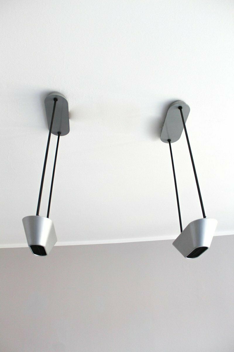 Italian Sidone Ceiling Lamps By De Pas, Durbino & Lomazzi For Artemide, 1980s, Set Of 2 photo Lighting