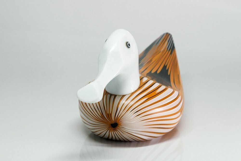 Murano Glass Anatra Duck By Toni Zuccheri For Venini, 1980 photo Art