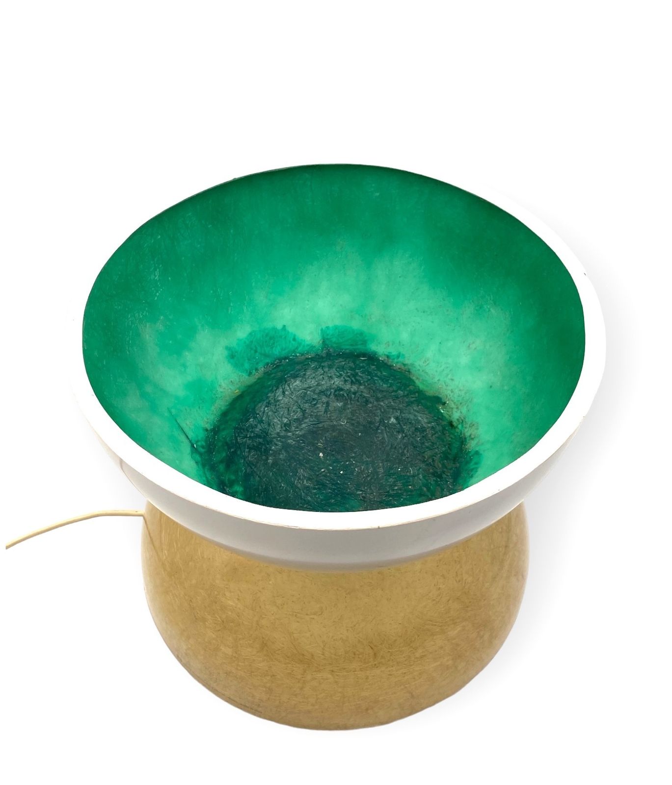 Planter / Pot Fiberglass Lamp, Luci Milano Italy, 1970s photo furniture