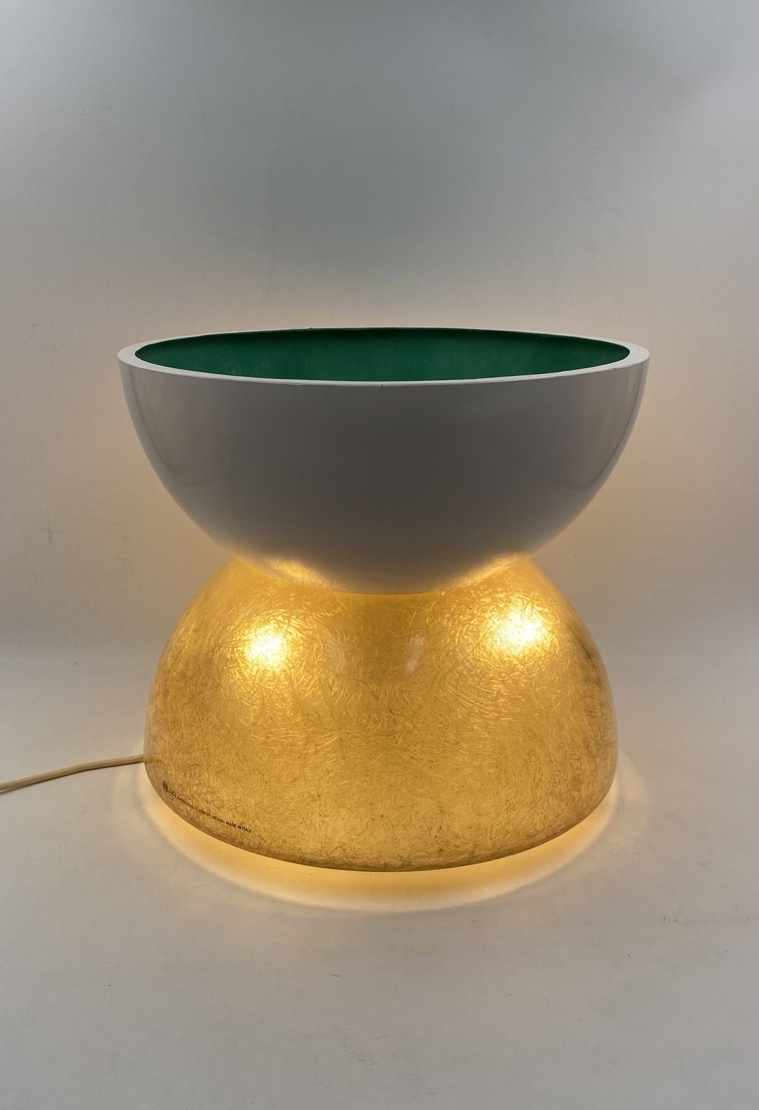 750.0 Planter / Pot Fiberglass Lamp, Luci Milano Italy, 1970s photo