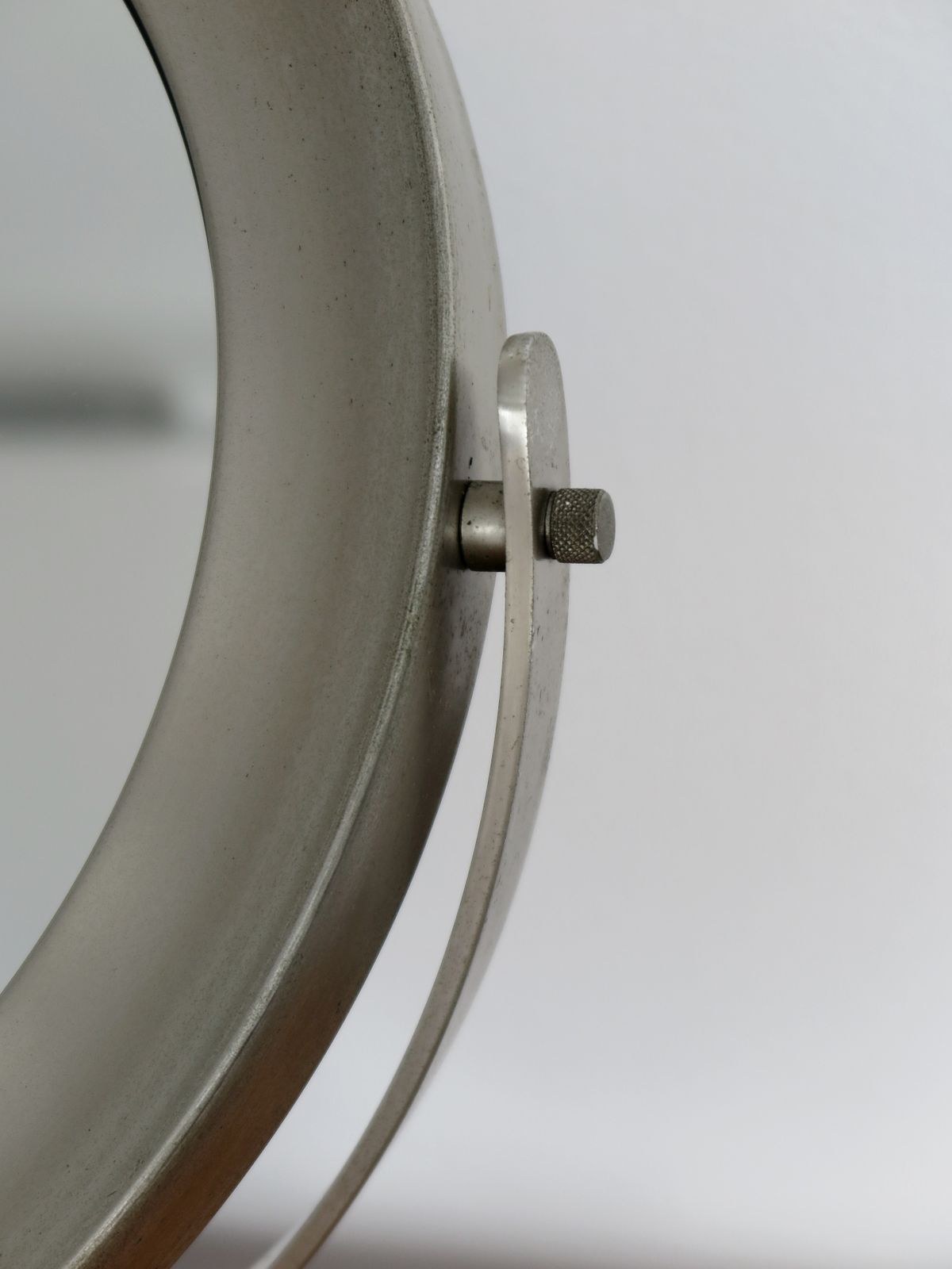 Sergio Mazza For Artemide Italian Midcentury Marble And Metal Table Mirror, 1960s photo 1250.0