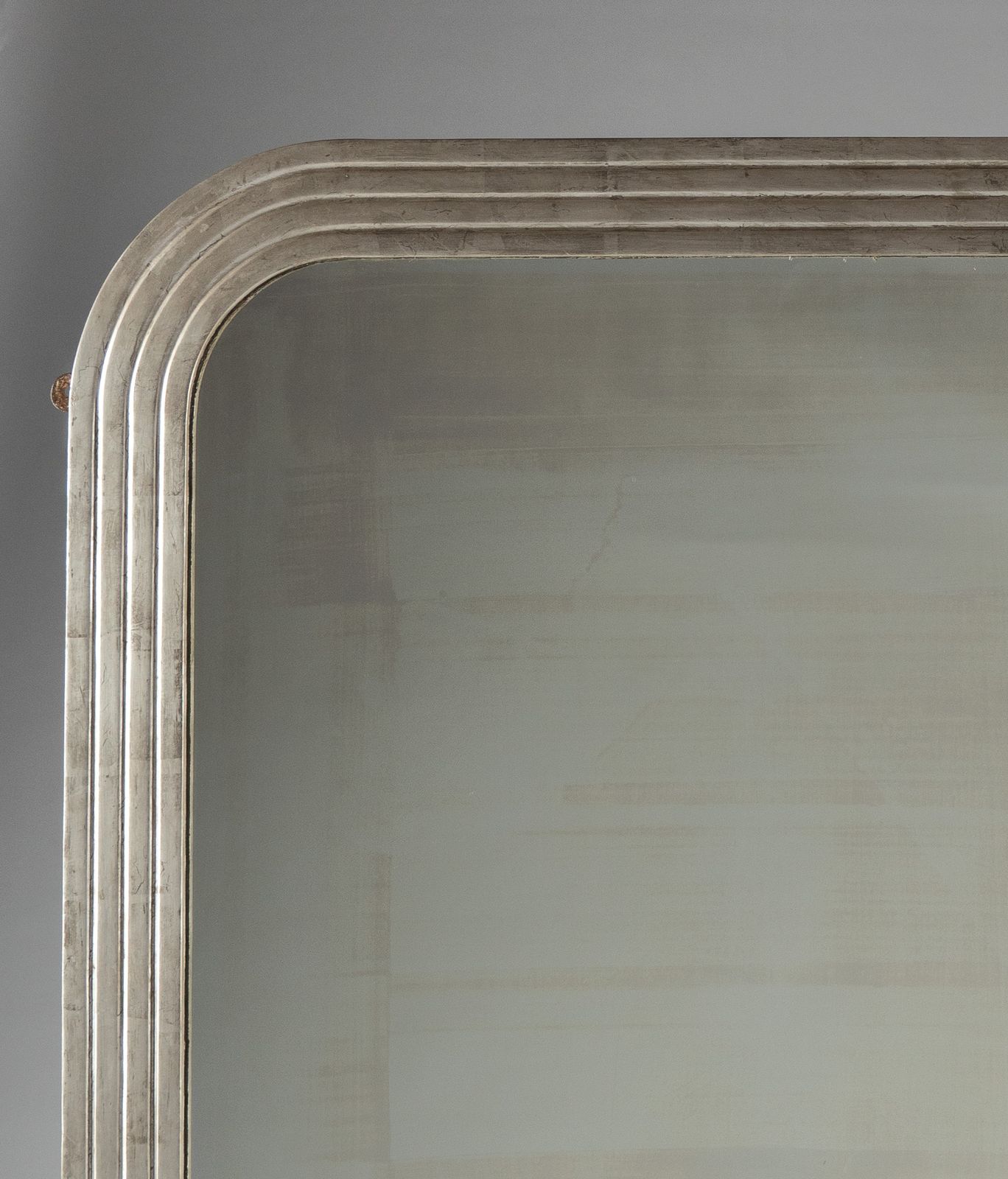 Large 19th Century Victorian English Silvered Overmantle Mirror photo furniture