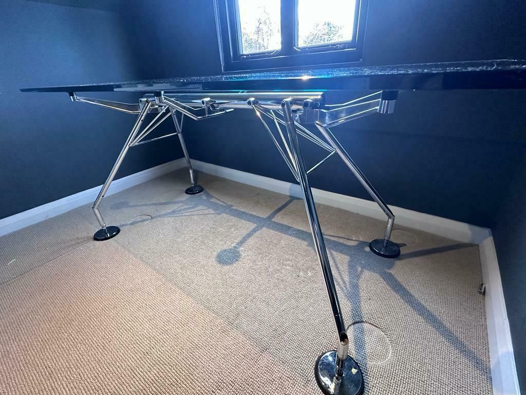 Sir Norman Foster Original Tecno 1980s Mid Century Tables For Sale X4 Available photo vinterior