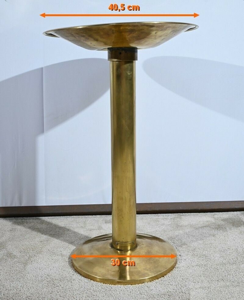 photo vintage Brass Dentist's Spittoon, Lepori Frères Construction   Early 20th Century