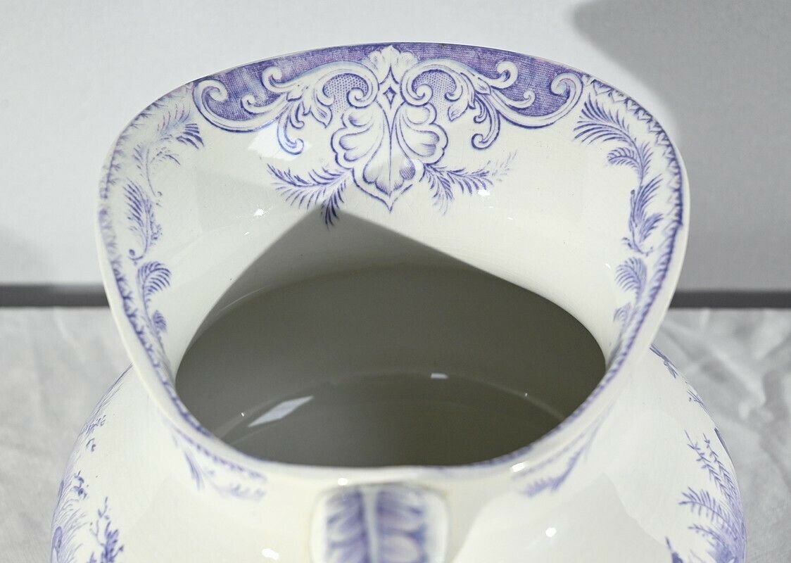 Sarreguemines Ceramic Toilet Set, Duck Collection – Late 19th Century photo vintage