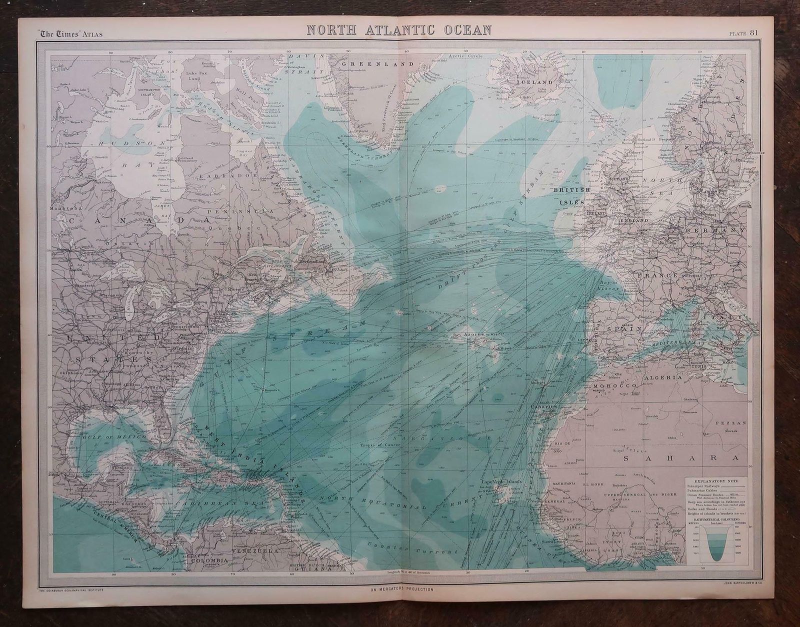Set Of 5 Large Original Vintage Sea Charts, Circa 1920 photo Art