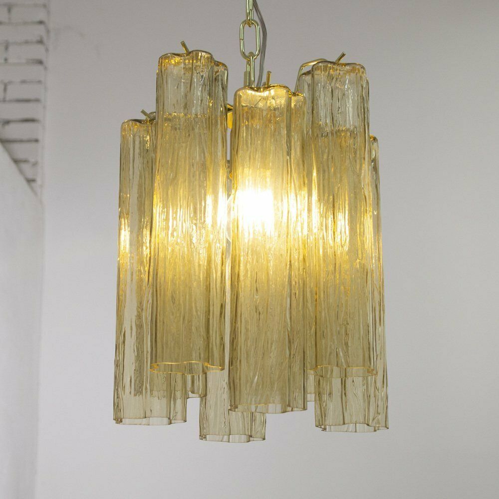 Murano Glass Ceiling Lamp, 1990s photo vintage