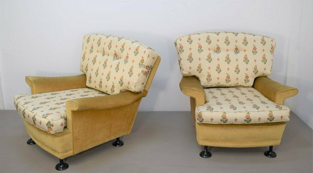 Armchairs In The Style Of Marco Zanuso, Italy, 1960s, Set Of 2 photo furniture