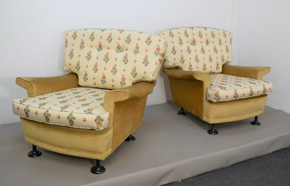 Armchairs In The Style Of Marco Zanuso, Italy, 1960s, Set Of 2 photo Furniture