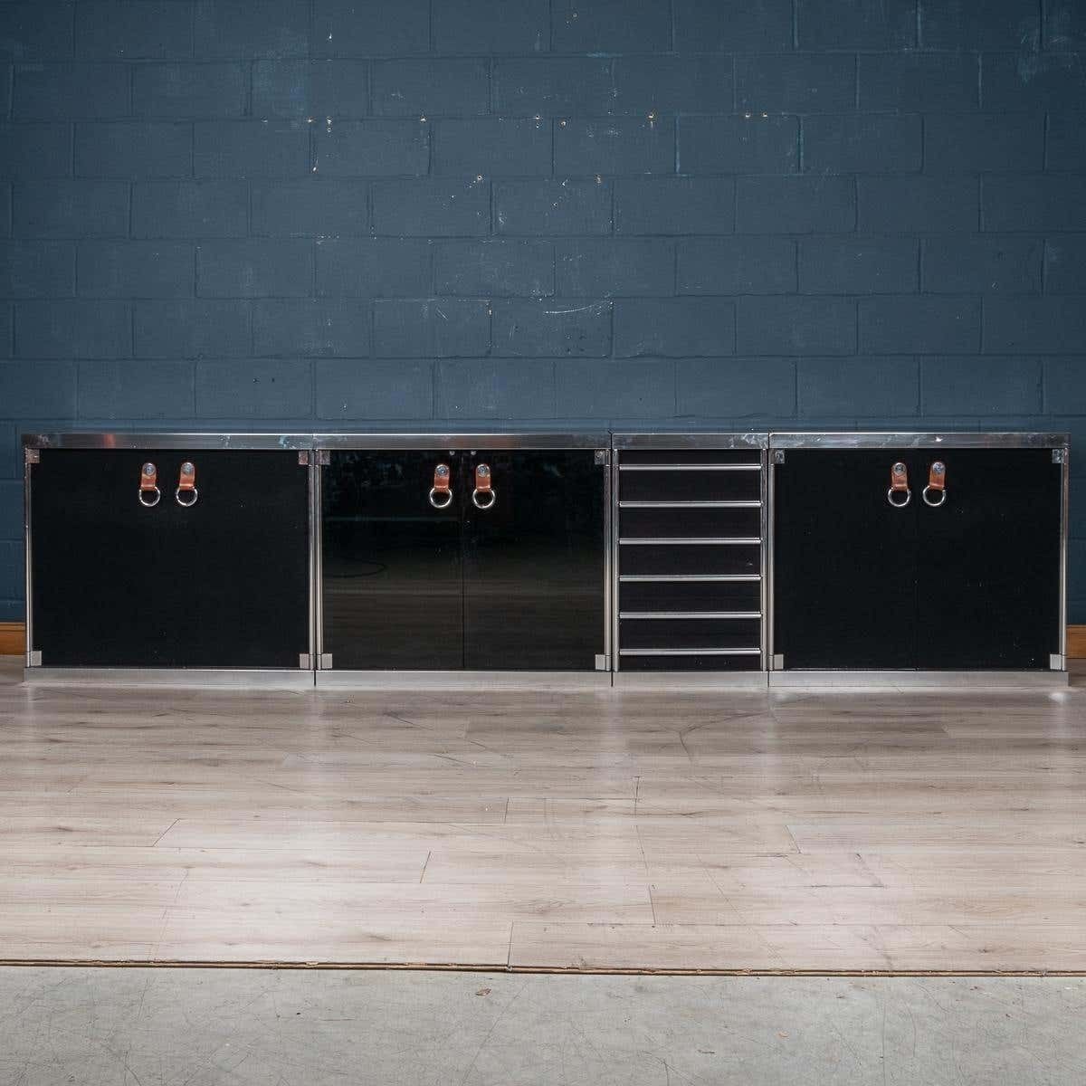 20th Century French Four Piece Sideboard By Guido Faleschini For Hermes, C.1970 photo furniture