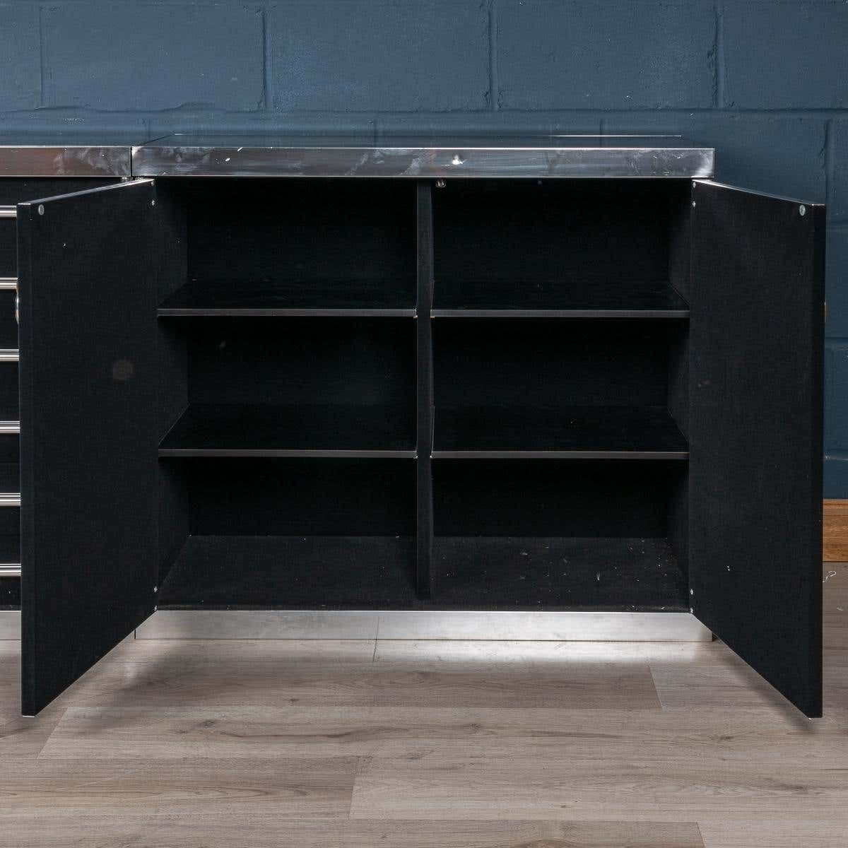 Furniture 20th Century French Four Piece Sideboard By Guido Faleschini For Hermes, C.1970 photo