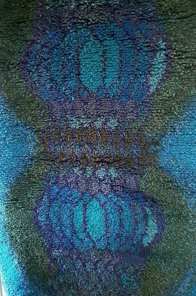 Blue Finnish Kistika Tapestry Rug From Terttu Tomero, 1960s