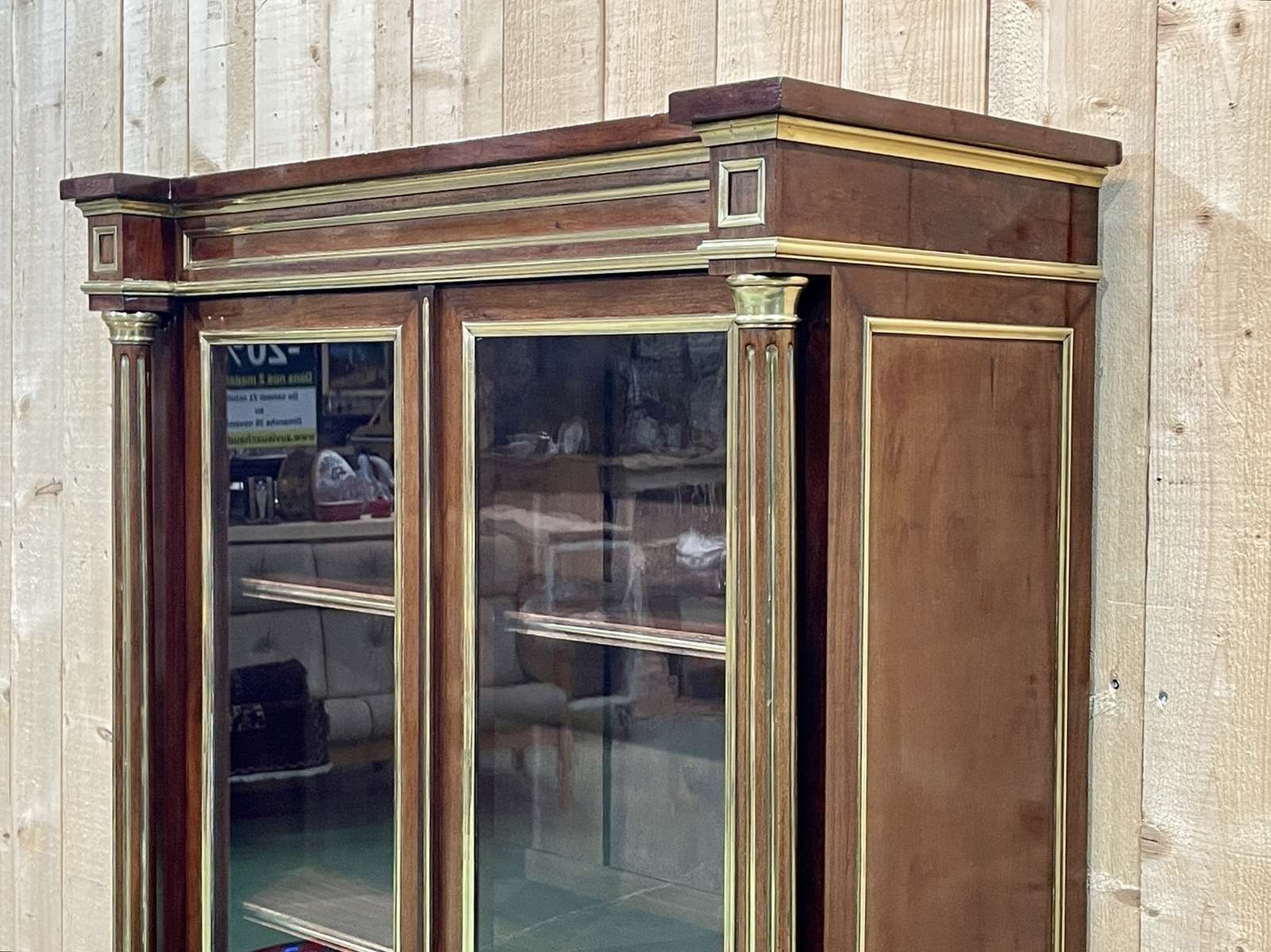 Napoleon III Library In Mahogany And Brass Net photo vinterior