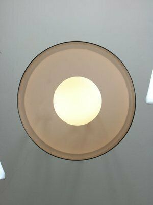 photo buy Space Age Italian Brass, Opaline And Acrylic Glass Pendant Lamp